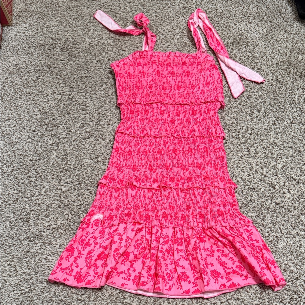 Pink Floral size small Dress